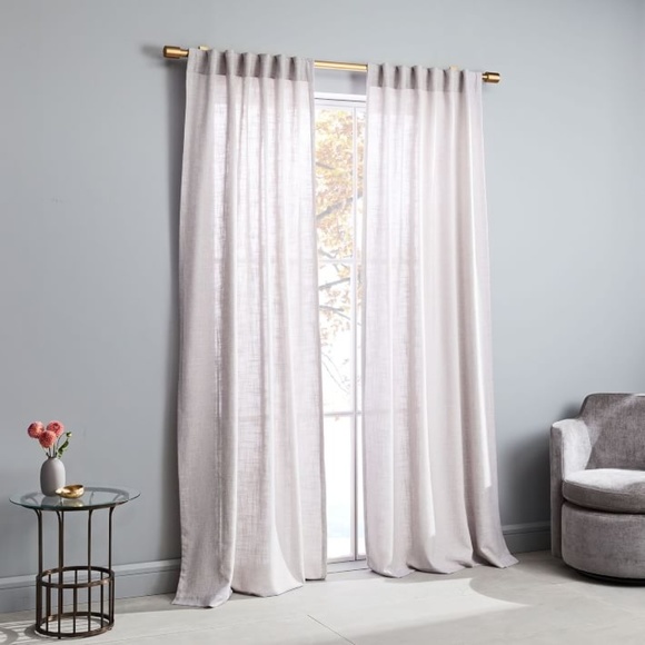 West Elm Accents Crossweave Curtain Dusty Blush 96 Poshmark